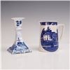 Image 2 : 5pc Blue and White Porcelain Collection of Tableware Pieces