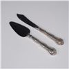 Image 1 : 2pc Gorham Sterling Silver Master Butter Knife & Cheese Server, Rondo