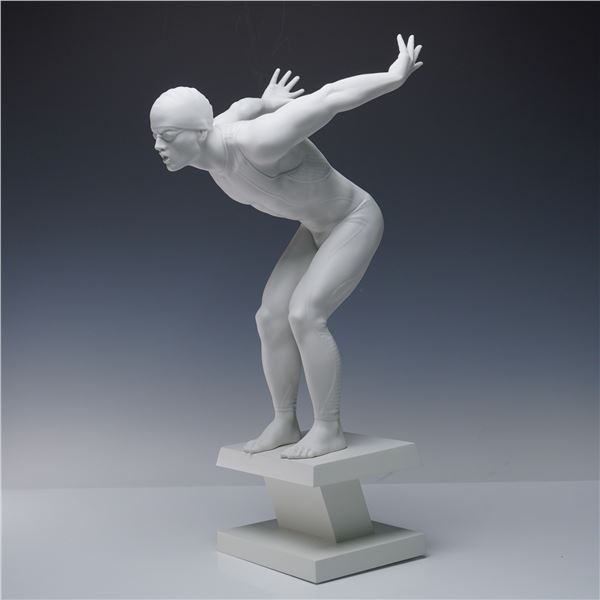 Lladro Porcelain Figurine, Swimmer 1008398