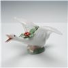 Image 1 : Lladro Porcelain Figurine, Flying Duck with Mistletoe 1008496