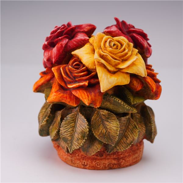 Harmony Kingdom Covered Box Figurine, Rose Party