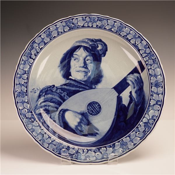 Delft Ceramic Hanging Charger, The Lute Player