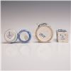 Image 3 : 4pc Collection of Delft Blue and White Vases and Miniatures