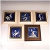 Image 1 : 5pc Delft Style Porcelain Wall Plaques