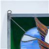 Image 4 : Mallard Ducks in Flight Stained Glass Panel Signed Ray 1989