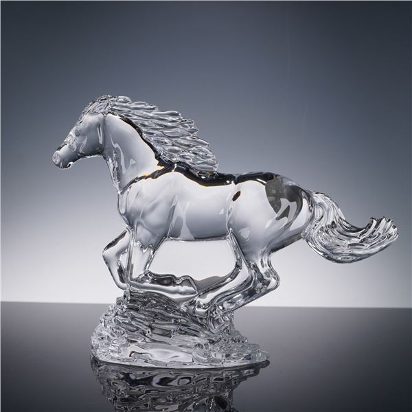 Waterford Crystal Figurine, Rearing Horse