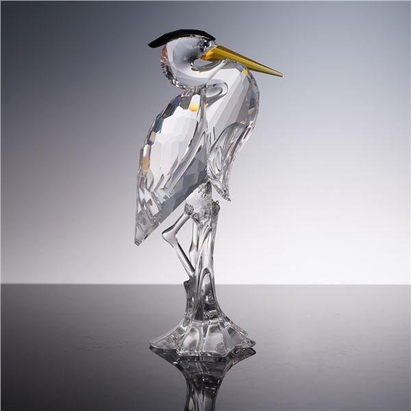 Swarovski Crystal Figurine Silver Heron 221627