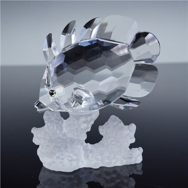 Swarovski Crystal Figurine, Butterfly Fish on Coral 162888, with Box