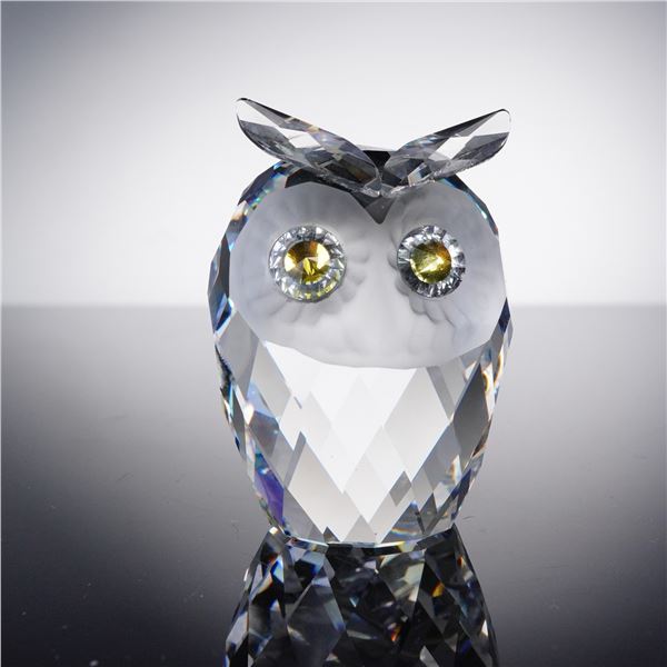 Swarovski Crystal Figurine, Owl