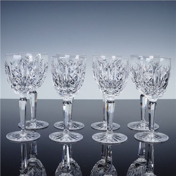 8pc Waterford Glengarriff Crystal Sherry Glasses
