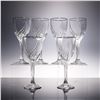6pc Lenox Crystal Water Goblets, Debut Platinum