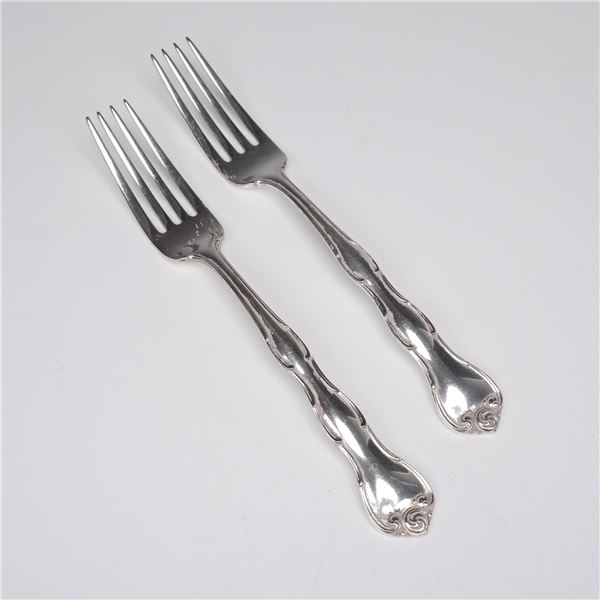Pair of Gorham Sterling Silver Forks, Rondo
