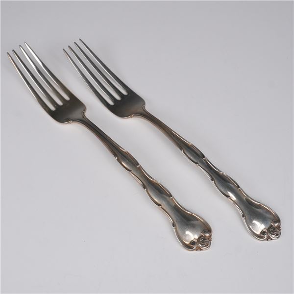 Pair of Gorham Sterling Silver Forks, Rondo