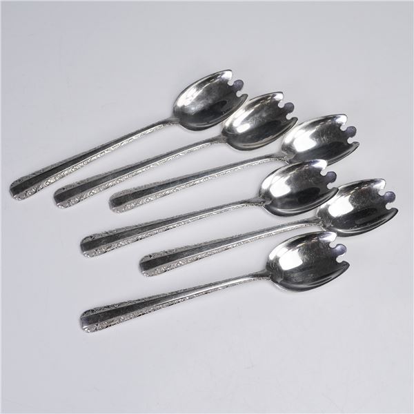 6pc Towle Candlelight Sterling Silver Ice Cream Forks