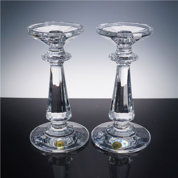Pair of Waterford Crystal Candlesticks, Illuminology