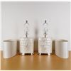 Image 3 : Pair of Shell Inlay Table Lamps with Shades