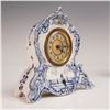 Image 2 : 2pc Royal Bonn Delft Blue and White Wall and Desk Clocks