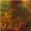 Image 3 : Hudson River School Inspired Oil on Canvas, Golden Hour Landscape, Signed