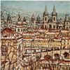 Image 2 : Alois Lecoque, Hand-Signed Limited Edition Lithograph, View of Prague