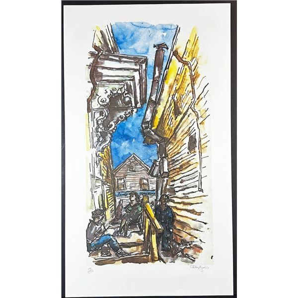 Chiam Gross (1904-1991) Signed Lithograph, New England Scene