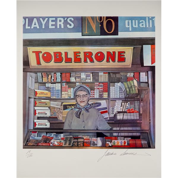 Sandra Lawrence, Lithograph on Paper, Lady Leicester Square, Signed