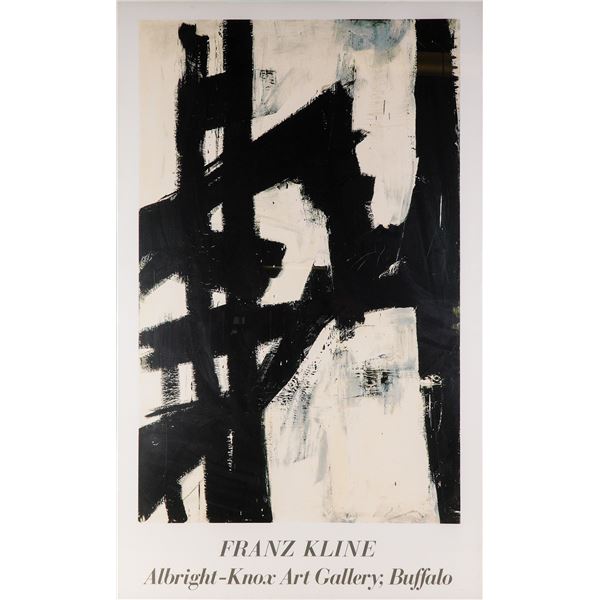 Franz Kline Exhibition Poster, Albright Knox Art Gallery Buffalo