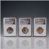 3pc 2019-S, 2020-S, and 2021-D American Innovation Dollar NGC Graded Coins