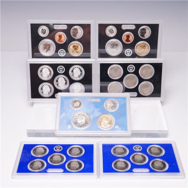 7pc U.S. Mint Proof Set Lot Women & State Quarters