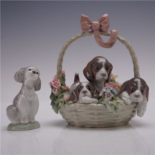 2pc Lladro Figurines, A Litter of Love and A Friend for Life