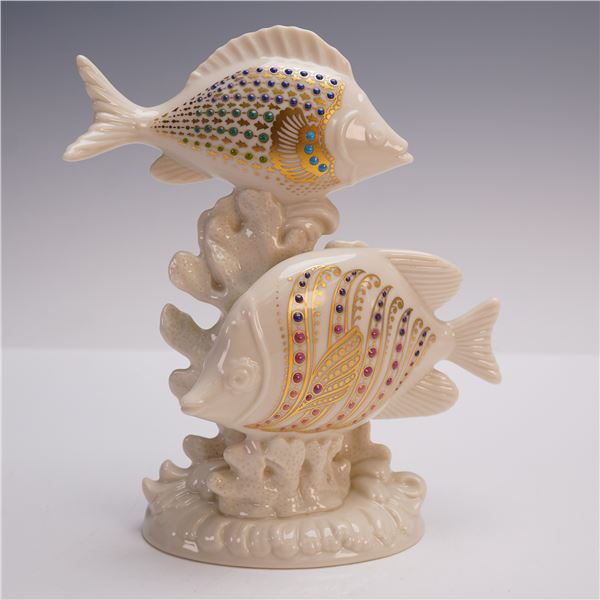 Lenox Tropical Fish Porcelain Figurine with Colorful Enamel Detailing