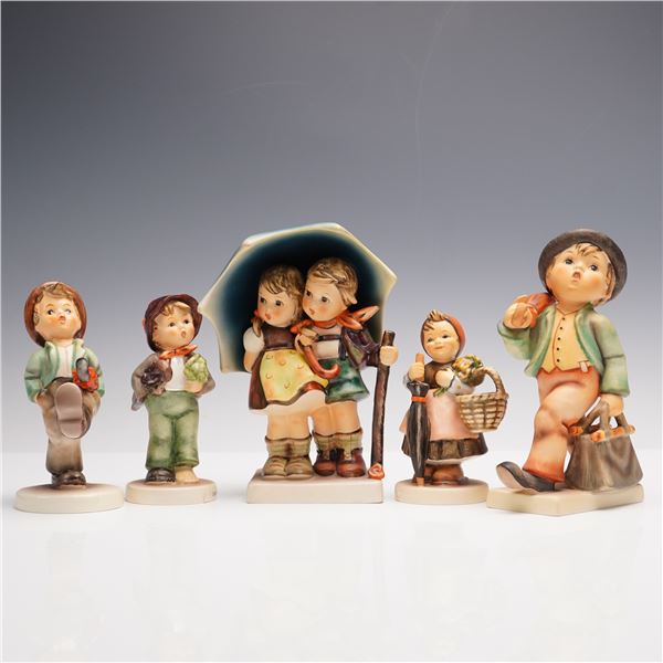 5pc Goebel Hummel Porcelain Figurines