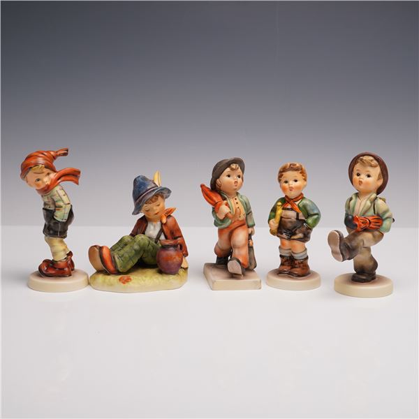 5pc Goebel Hummel Porcelain Figurines