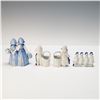Image 2 : 4pc German and Delft Porcelain Grouping with Match Holders