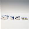 Image 3 : 4pc German and Delft Porcelain Grouping with Match Holders