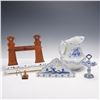 5pc Delft Ceramic Blue and White Domestic Collectibles