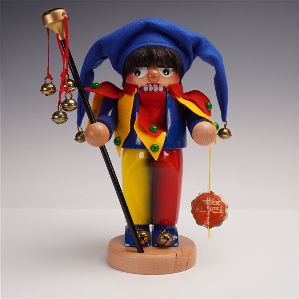 Steinbach Jester Nutcracker with Bells and Original Tag
