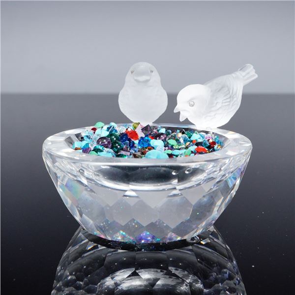 Swarovski Crystal Figurine, Bird Bath