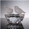 Image 3 : 2pc Swarovski Crystal Figural Bird Bath 010029 with Extras