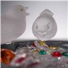Image 5 : 2pc Swarovski Crystal Figural Bird Bath 010029 with Extras