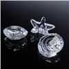 Image 5 : 3pc Swarovski Crystal Paperweights, Top Shell, Scallop, Starfish