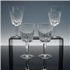 Image 1 : 4pc Waterford Crystal Water Goblets, Lismore Pattern