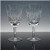 Image 2 : 4pc Waterford Crystal Water Goblets, Lismore Pattern