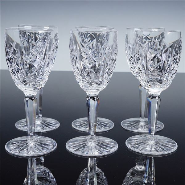 6pc Waterford Glengarriff Crystal Goblets