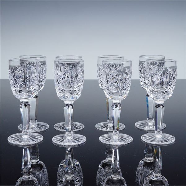 8pc Waterford Glengarriff Crystal Cordial Glasses