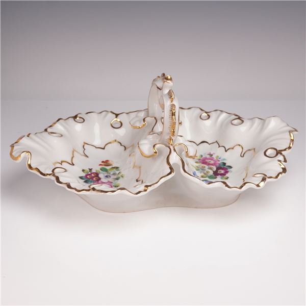 TPM Porcelain Handled Hors d'Oeuvres Dish