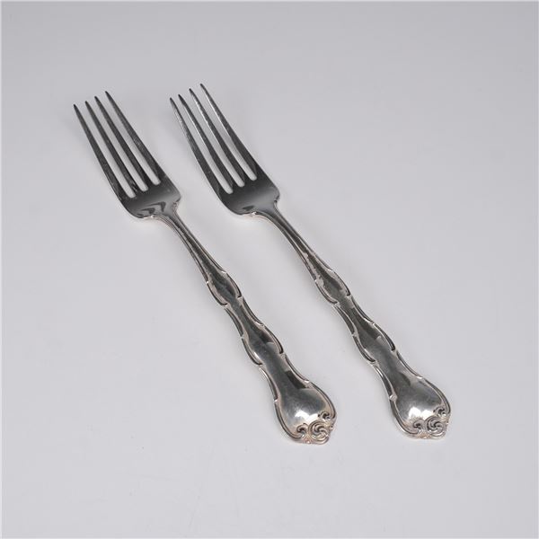 Pair of Gorham Sterling Silver Forks, Rondo