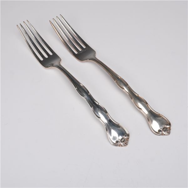 Pair of Gorham Sterling Silver Forks, Rondo