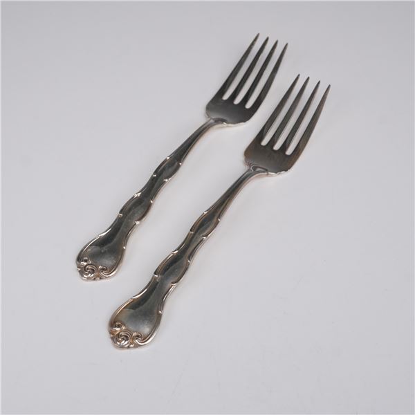 Pair of Gorham Sterling Silver Salad Forks, Rondo
