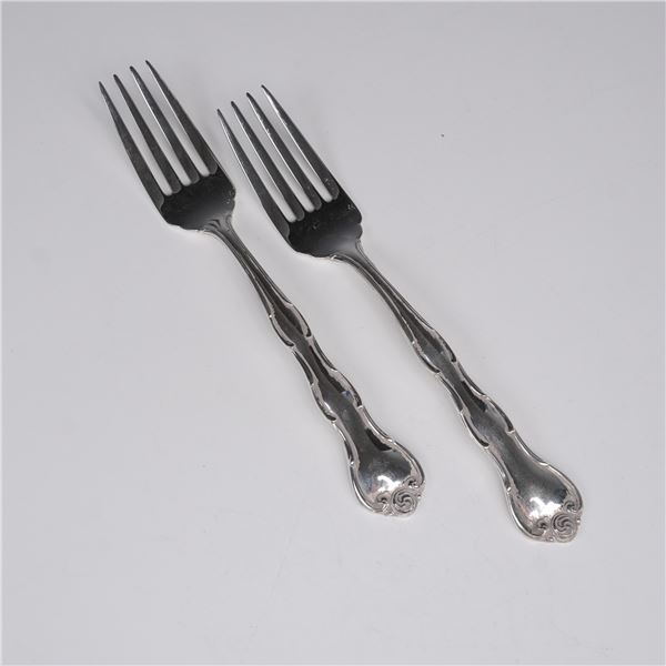 Pair of Gorham Sterling Silver Salad Forks, Rondo