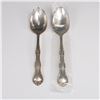 Image 1 : 2pc Gorham Sterling Silver Rondo Pattern Tablespoon and Pierced Tablespoon